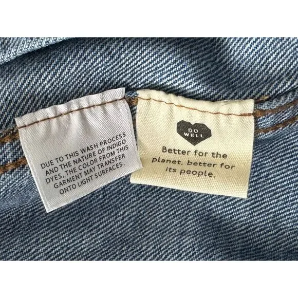 Madewell Classic Denim Jean Jacket Women M NWT Cotton Pockets Long Sleeve Blue‎